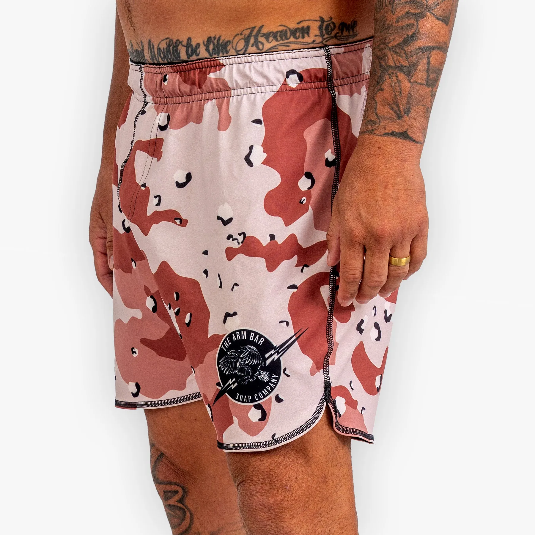 The Desert Combat All-Terrain Flex™ Training Shorts - Chocolate Chip