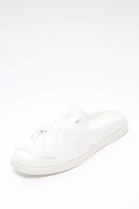 White Flat Knotted Detail Sliders