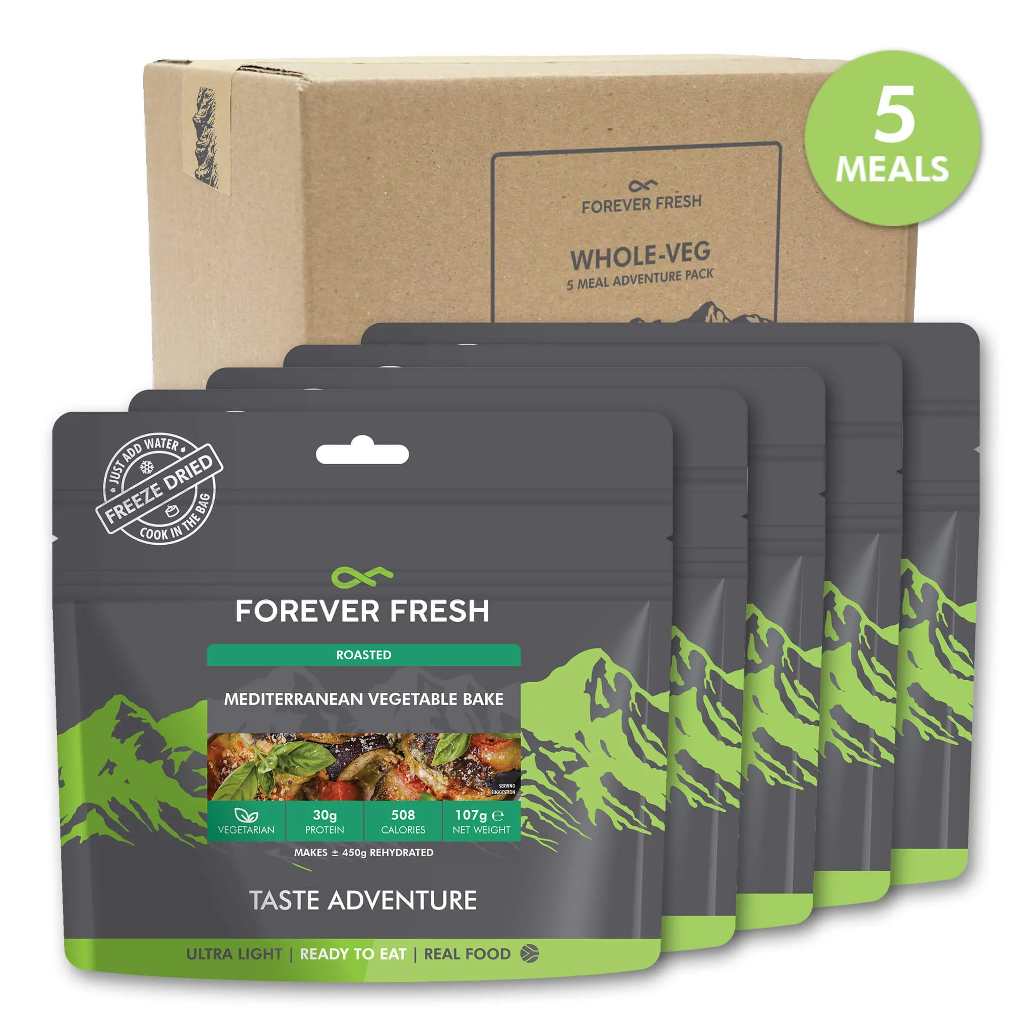 Whole-Veg | 5-Meal Adventure Pack